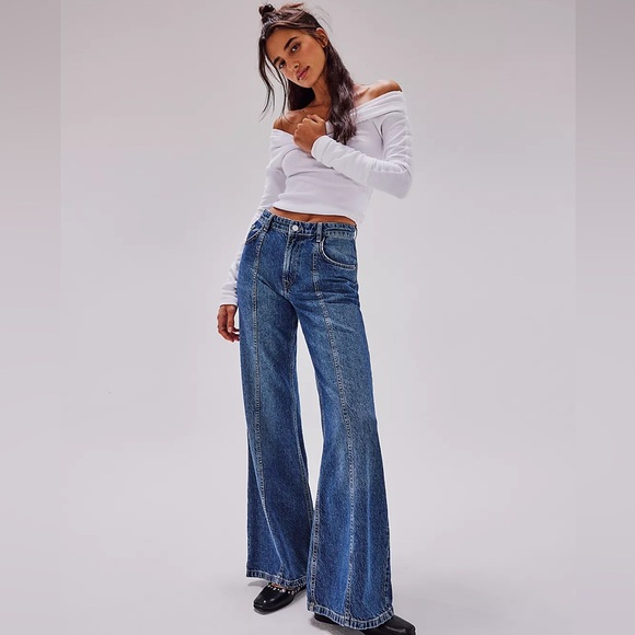Free People Denim - Free People We The Free Wallflower Wide-Leg jeans